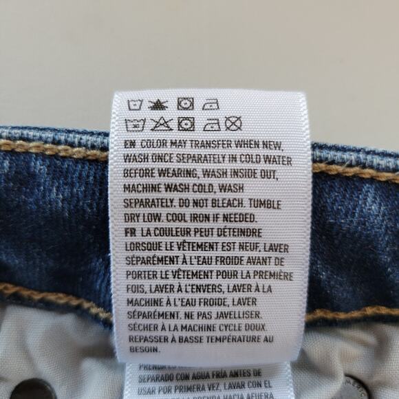 American Eagle Outfitters Wide Leg Crop Jeans Dark Wash Size 6 - Picture 12 of 13